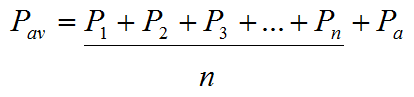 Arithmetic Mean Average Pressure calculation